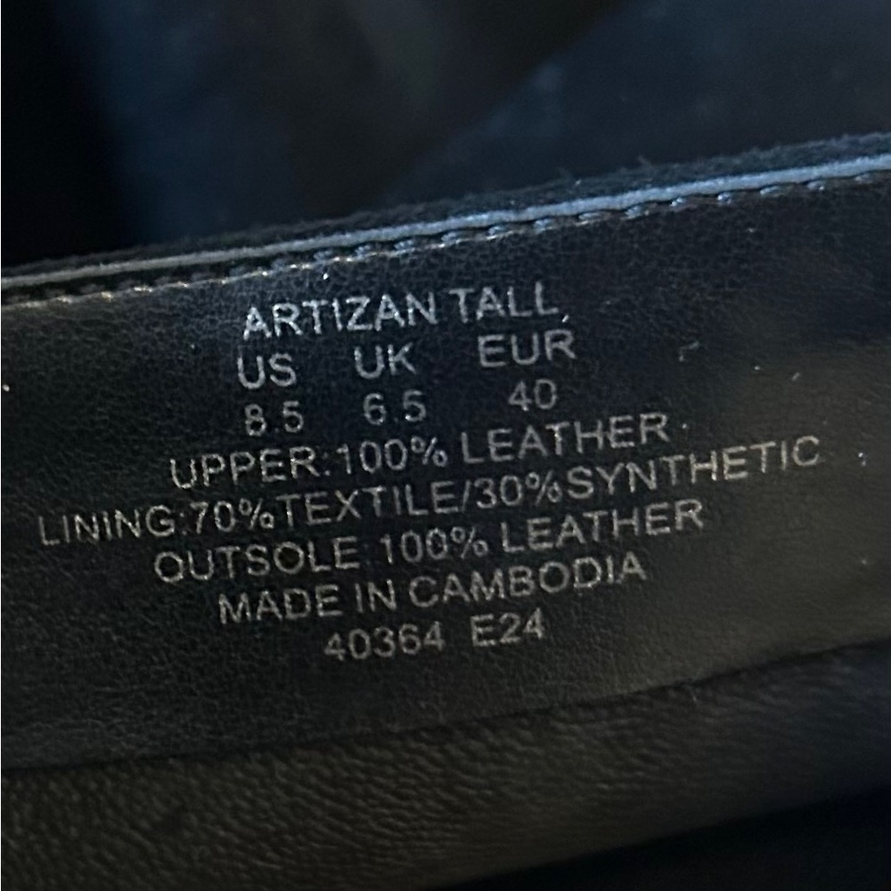 Ralph Lauren Artizan Tall Boots in Women's Size 8.5 in Black Suede NEW W/O BOX - Picture 8 of 8
